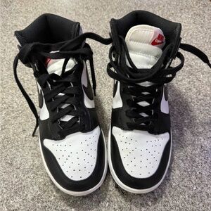 Nike Black and White High-Top Sneakers